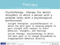 Page 5: Psychological Therapies